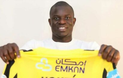 N'Golo Kante's transfer to Al-Ittihad on £86million contract CONFIRMED as ex-Chelsea star seen in new kit for first time | The Sun