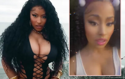 Nicki Minaj Finally Shows Off 'New Boobs' After Promising Breast Reduction Surgery Last Year!