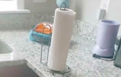 People are only just realizing the flipped way to use their kitchen roll holder – the method works but there's a problem | The Sun