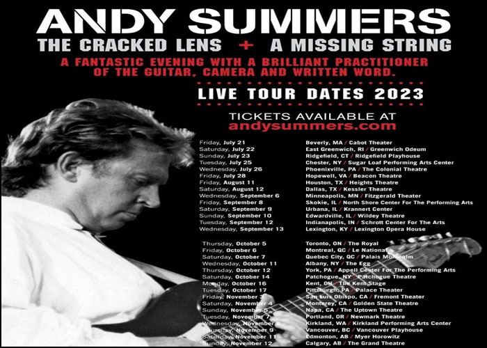 The Police's Andy Summers Announces Solo U.S., Canada Concerts