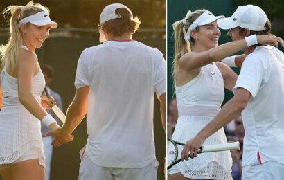 Alex de Minaur and girlfriend Katie Boulter claim victory in doubles