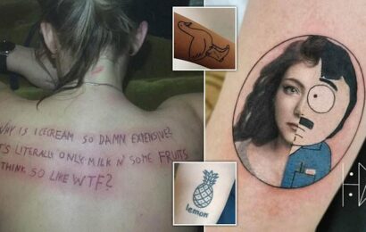 Gallery shows bizarre tattoos people have paid for
