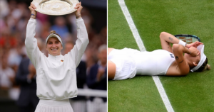 Marketa Vondrousova wins Wimbledon final to become first unseeded champion