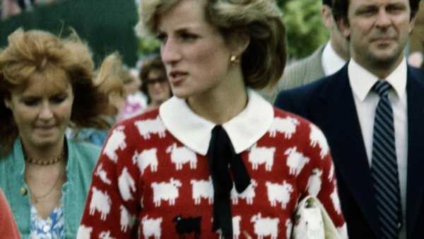 Princess Diana&apos;s black sheep jumper goes on display at Sotheby&apos;s