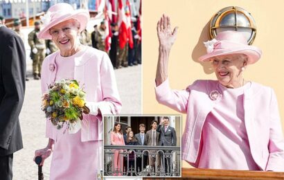 Queen Margrethe of Denmark sails off on her summer break
