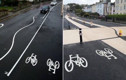 Britain&apos;s &apos;most bonkers&apos; wiggly road markings cost £1.3M to install