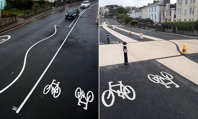 Britain's 'most bonkers' wiggly road markings cost £1.3M to install Britain's 'most bonkers' wiggly road markings cost £1.3M to install