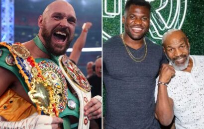 Mike Tyson sends Tyson Fury chilling warning as boxing legend ramps up training with ex-UFC champ Ngannou | The Sun