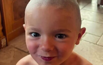 Pregnant Paris Fury horrified after son, 4, shaves his hair to look like Tyson – but he has a different reaction | The Sun