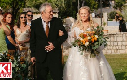 Amy Walsh’s emotional wedding as ill dad gives her away: ‘he only has a certain amount of time left’