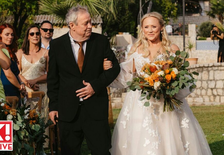 Amy Walsh’s emotional wedding as ill dad gives her away: ‘he only has a certain amount of time left’