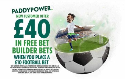 Get £40 in free Bet Builder bets when you stake £10 on football with Paddy Power | The Sun