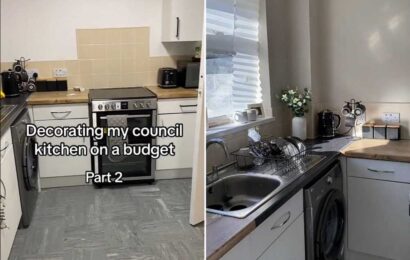 I gave my council house kitchen a total makeover using a £2.99 B&M bargain – it looked completely different after | The Sun