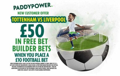 Tottenham vs Liverpool: Back our 14/1 Bet Builder tip PLUS a huge £50 in free bets with Paddy Power | The Sun