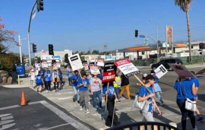 ‘Dancing With The Stars’ Picketed Again At TV City As Writers Show Support For WGA Negotiating Committee