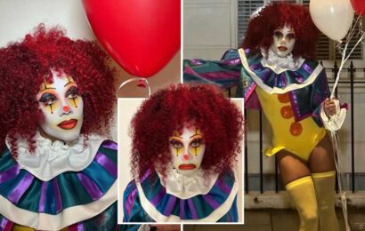Alex Scott labelled 'Scary Spice' as she shows off 'brilliant but terrifying' racy clown costume for Halloween | The Sun