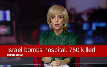 Israeli comedians mock BBC reporting of hospital bombing in Gaza