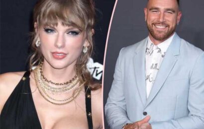 OMG! Does Travis Kelce Have A Picture Of Taylor Swift On His Phone's Lock Screen?!