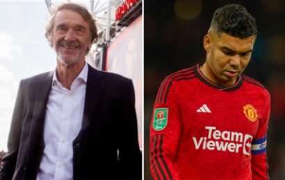 Man Utd news LIVE: Sir Jim Ratcliffe to make £245m investment into club, Casemiro out for WEEKS, takeover updates | The Sun
