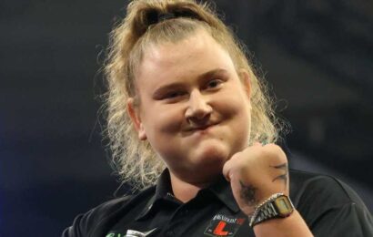 Unranked Beau Greaves, 19, stuns world No44 Pietreczko at Grand Slam of Darts as fans call her ‘f***ing incredible’ | The Sun