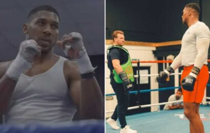 Fans say 'this is a game changer' as Anthony Joshua's team reveal behind-the-scenes footage of training camp | The Sun
