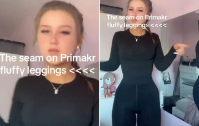 Fashion fans 'despise' design flaw on Primark's viral leggings that makes it look like they've forgotten their trousers | The Sun