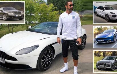 Inside Rio Ferdinand's amazing car collection, driving a £225k Aston Martin and once owning a £183k Bentley Continental | The Sun